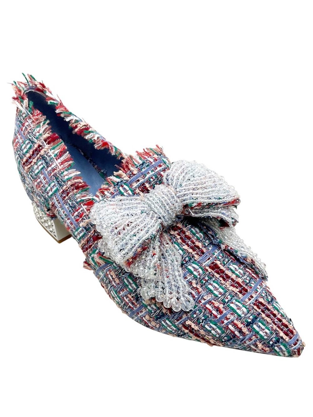 🆕{Jeffrey Campbell} Valensia Pumps in Blue Multi Tweed - Picture 14 of 16
